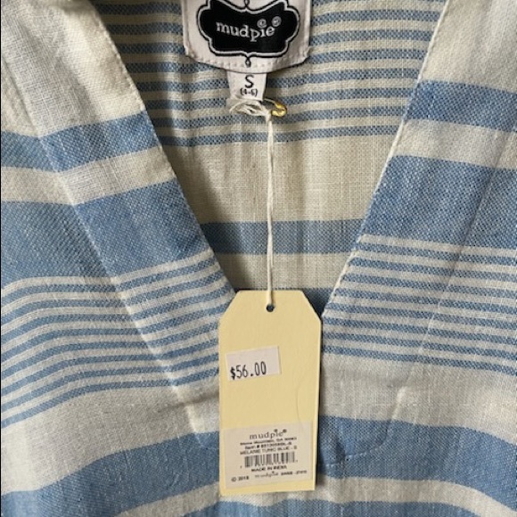 Blue striped coverup - Picture 2 of 2